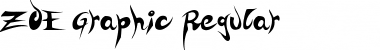 ZOE Graphic Regular Regular Font