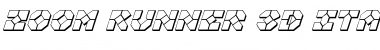 Zoom Runner 3D Italic Italic Font