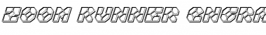 Zoom Runner Engraved Italic Italic Font