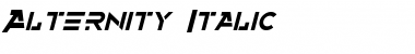 Alternity Italic Font