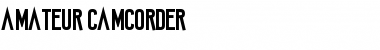 Amateur Camcorder Font Amateur Camcorder Font