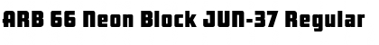 Download ARB 66 Neon Block JUN-37 Font Download ARB 66 Neon Block JUN-37 Font