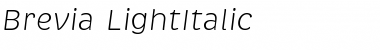Download Brevia LightItalic Font Download Brevia LightItalic Font