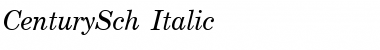 CenturySch Italic