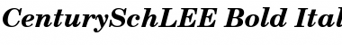 CenturySchLEE Bold Italic Font