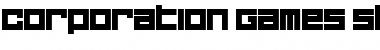 Corporation Games Straight Regular Font