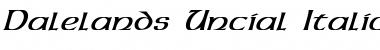 Dalelands Uncial Italic Font