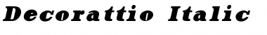 Decorattio Italic Font