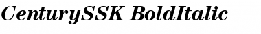 CenturySSK BoldItalic Font