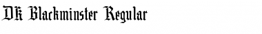 DK Blackminster Regular Font