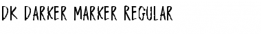 DK Darker Marker Regular Font