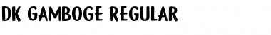 DK Gamboge Regular Font