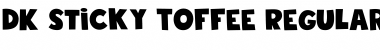 DK Sticky Toffee Regular Font