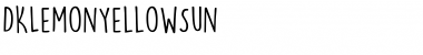 Download DK Lemon Yellow Sun Font