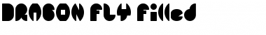 Download DRAGON FLY-Filled Font