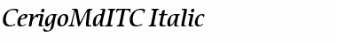 CerigoMdITC Italic Font