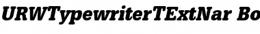 URWTypewriterTExtNar Font