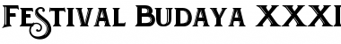 Download Festival Budaya XXXI Font