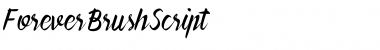 Forever Brush Script Font