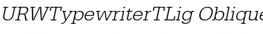 Download URWTypewriterTLig Font