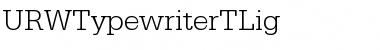 URWTypewriterTLig Regular Font