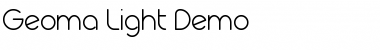 Download Geoma Light Demo Font