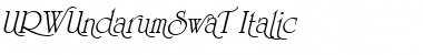 URWUndarumSwaT Italic Font