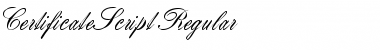 Download CertificateScript Font Download CertificateScript Font