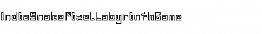 India Snake Pixel Labyrinth Game Regular Font