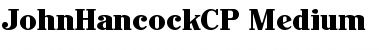 JohnHancockCP Medium Font