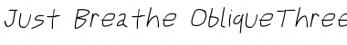 Just Breathe Obl3 Font