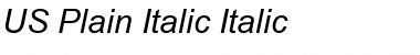 Arial Italic Font