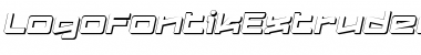 Logofontik 4F Extruded Italic Font