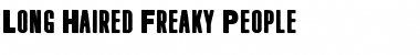 Download Long Haired Freaky People Font