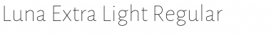 Download Luna Extra Light Font