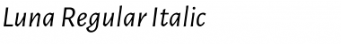 Luna Italic Font