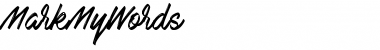 Download Mark My Words Font Download Mark My Words Font
