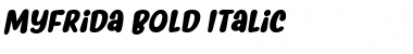 Myfrida Bold Italic Font
