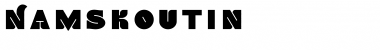 NamskoutIn Medium Font