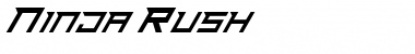 Download Ninja Rush Font