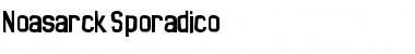 Noasarck Sporadico Regular Font