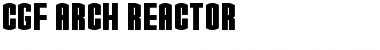 CGF Arch Reactor Regular Font