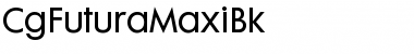 CgFuturaMaxiBk Font