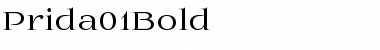 Prida01 Bold Font