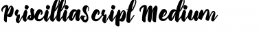 Download Priscillia Script Font