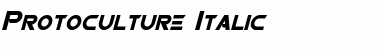 Protoculture Italic Font