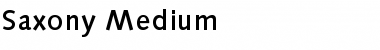 Saxony-Medium Regular Font