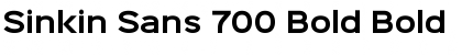 Sinkin Sans 700 Bold Bold