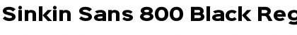 Sinkin Sans 800 Black Regular Font