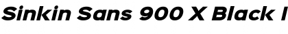 Sinkin Sans 900 X Black Italic Regular